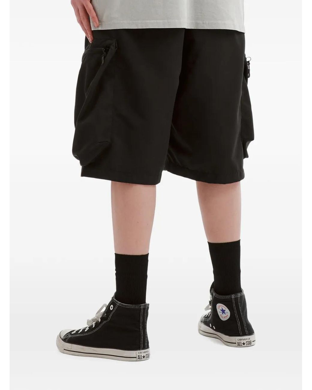 Cargo Con Tasche di AFTERMATHS in Black da Uomo