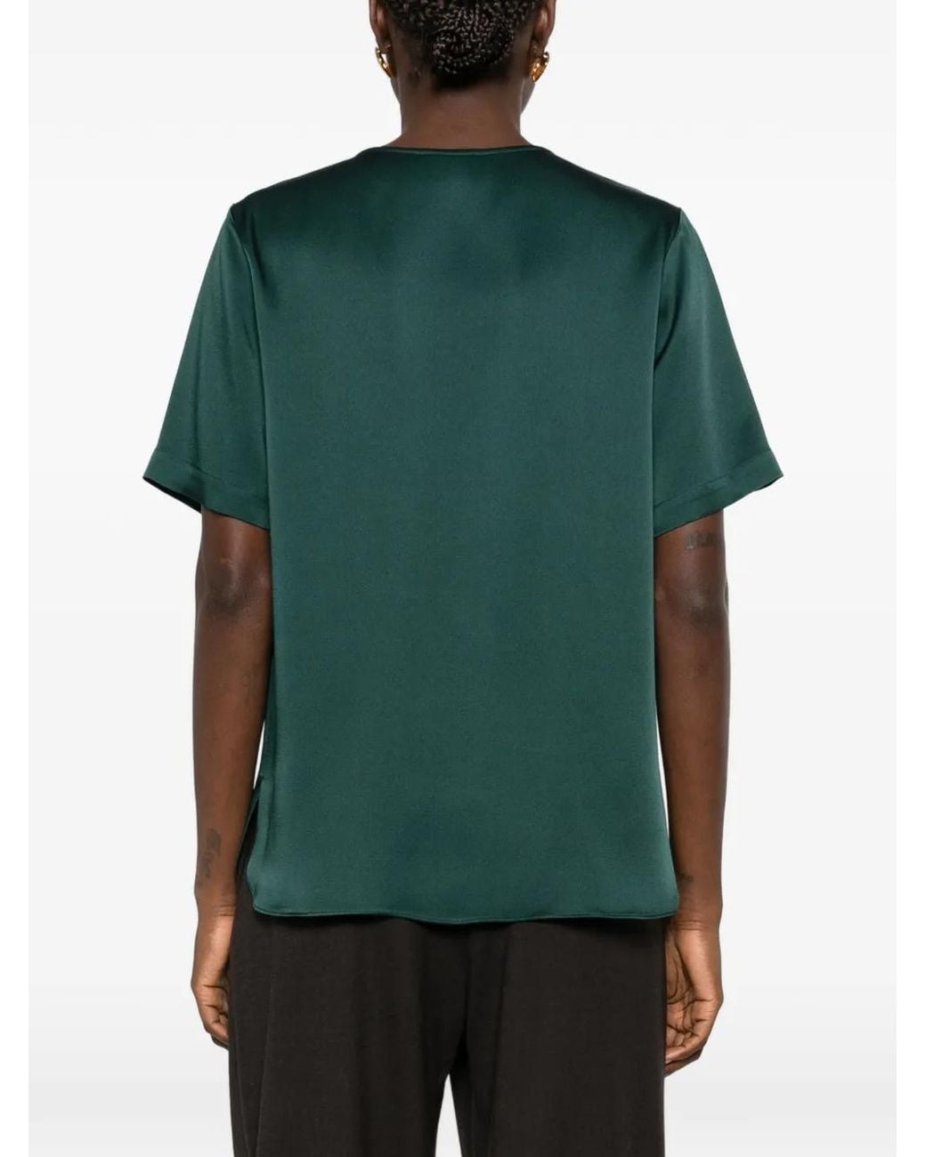 Antonelli Green Duchamp Satin-Finish Short-Sleeve T-Shirt