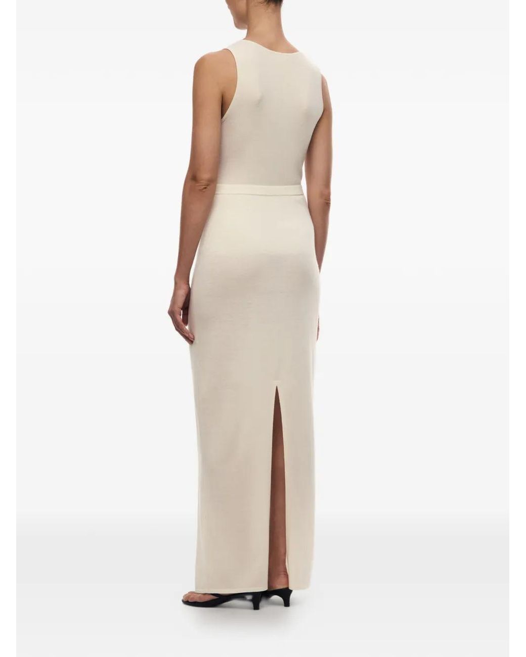 12 STOREEZ White Camelia Maxi Skirt