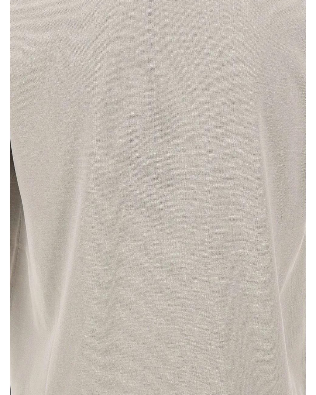 FILIPPO DE LAURENTIIS White Mock-Neck T-Shirt for men