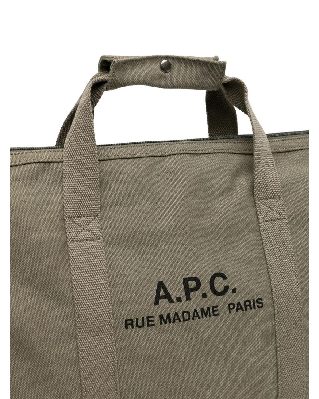 A.P.C. Green Recuperation Gym Bag for men