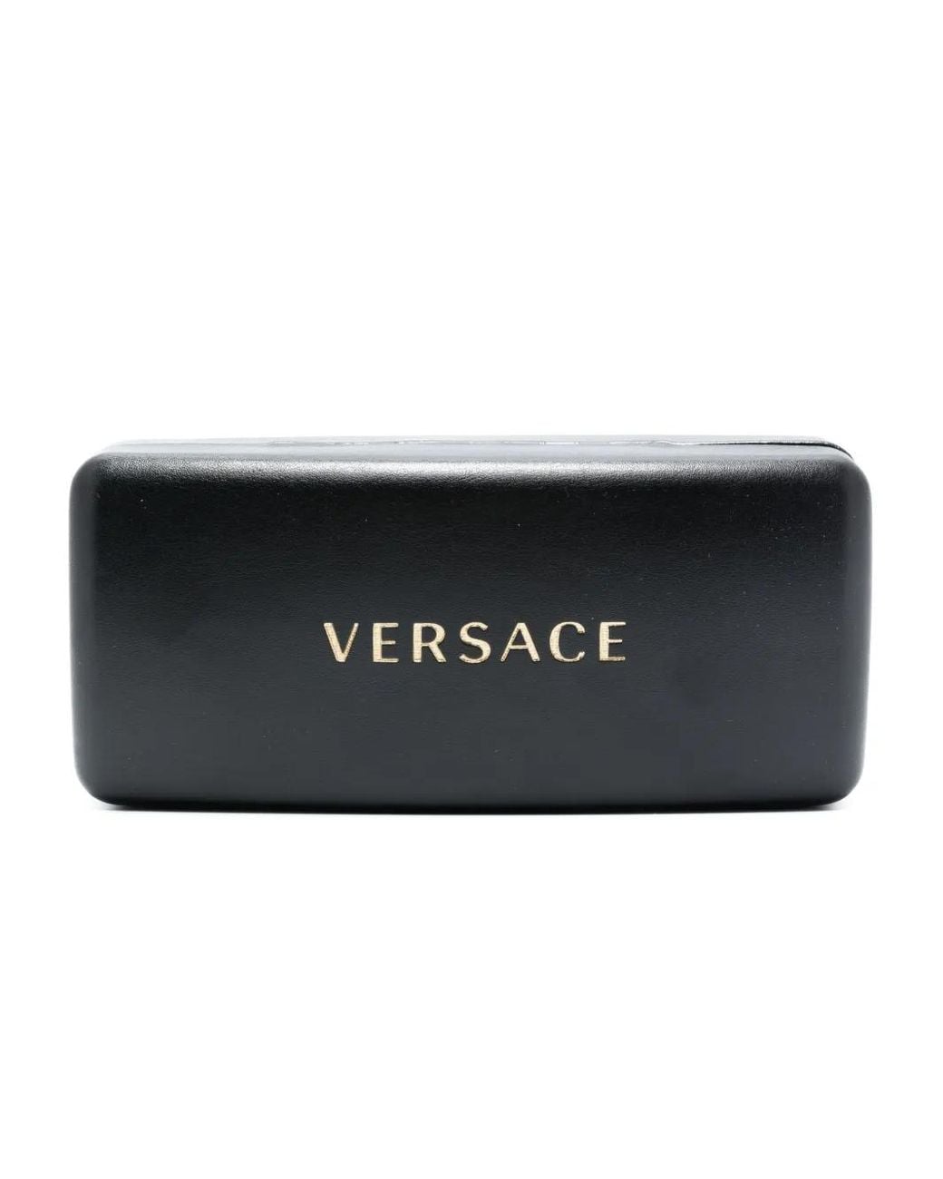 Versace Black Medusa Plaque Irregular-Frame Sunglasses