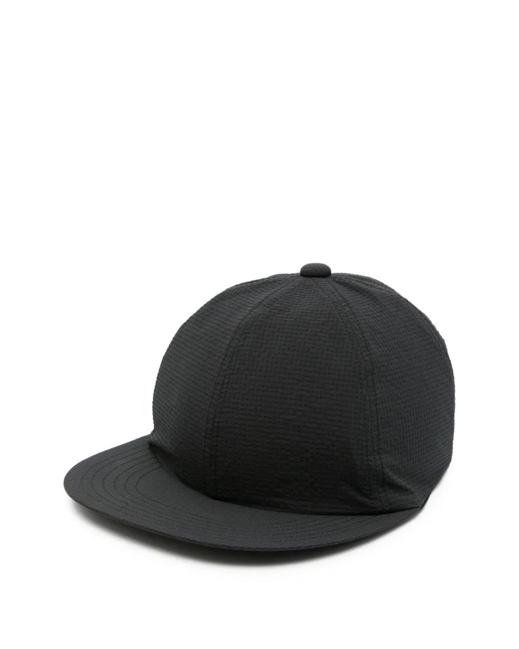 Post Archive Faction PAF Black Textured Drawstring-Strap Baseball Cap for men