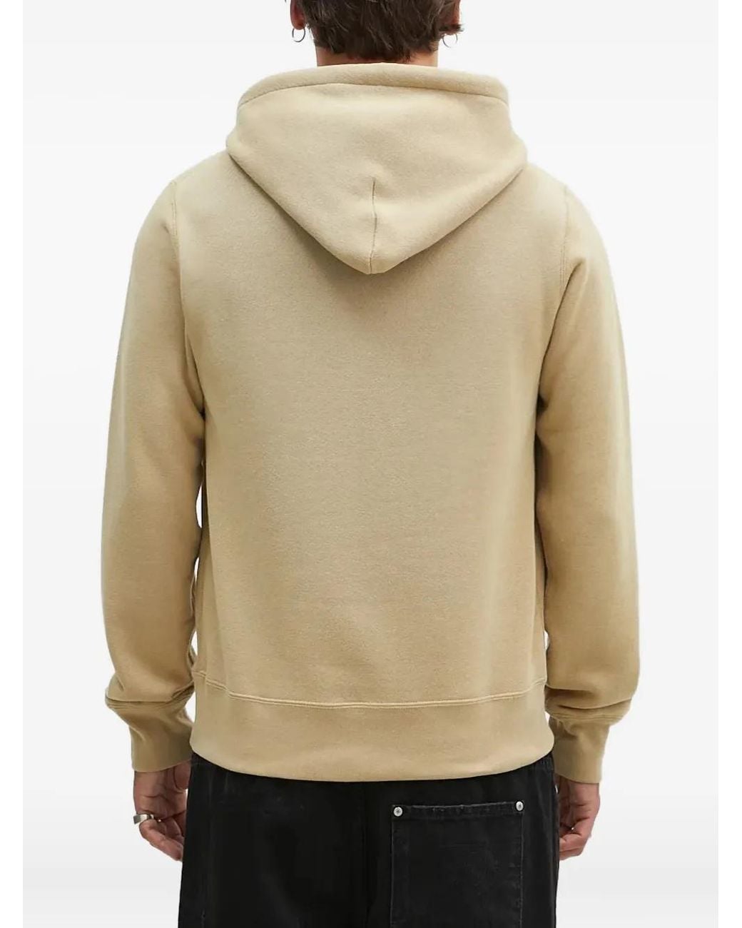 A Bathing Ape Natural Logo-Patch Hoodie for men