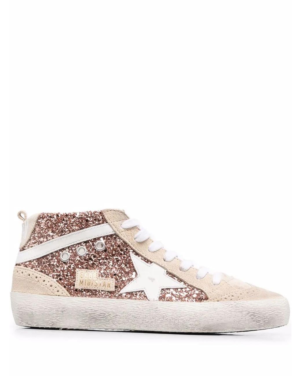 Golden Goose Deluxe Brand Pink Classic Mid-Top Sneakers For