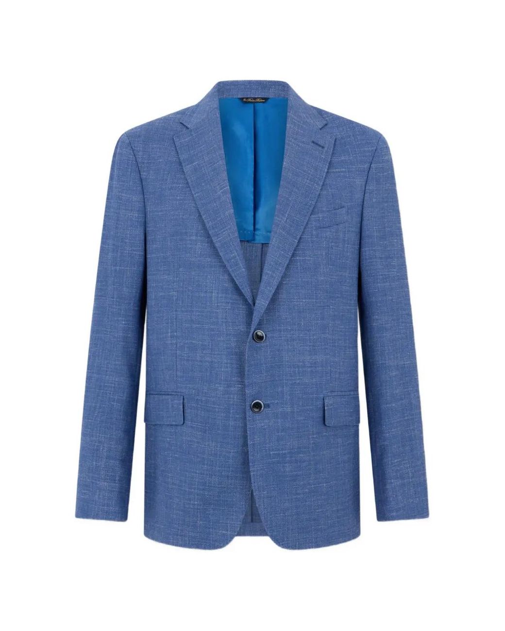 Brooks Brothers Blue Basket-Weave Single-Breasted Blazer for men