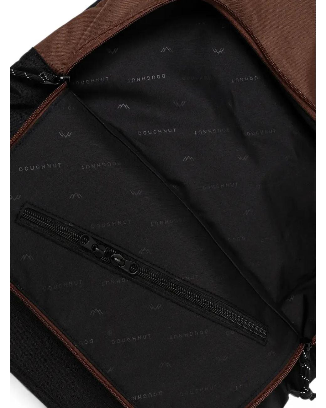 Doughnut Black Buckle-Fastening Backpack for men