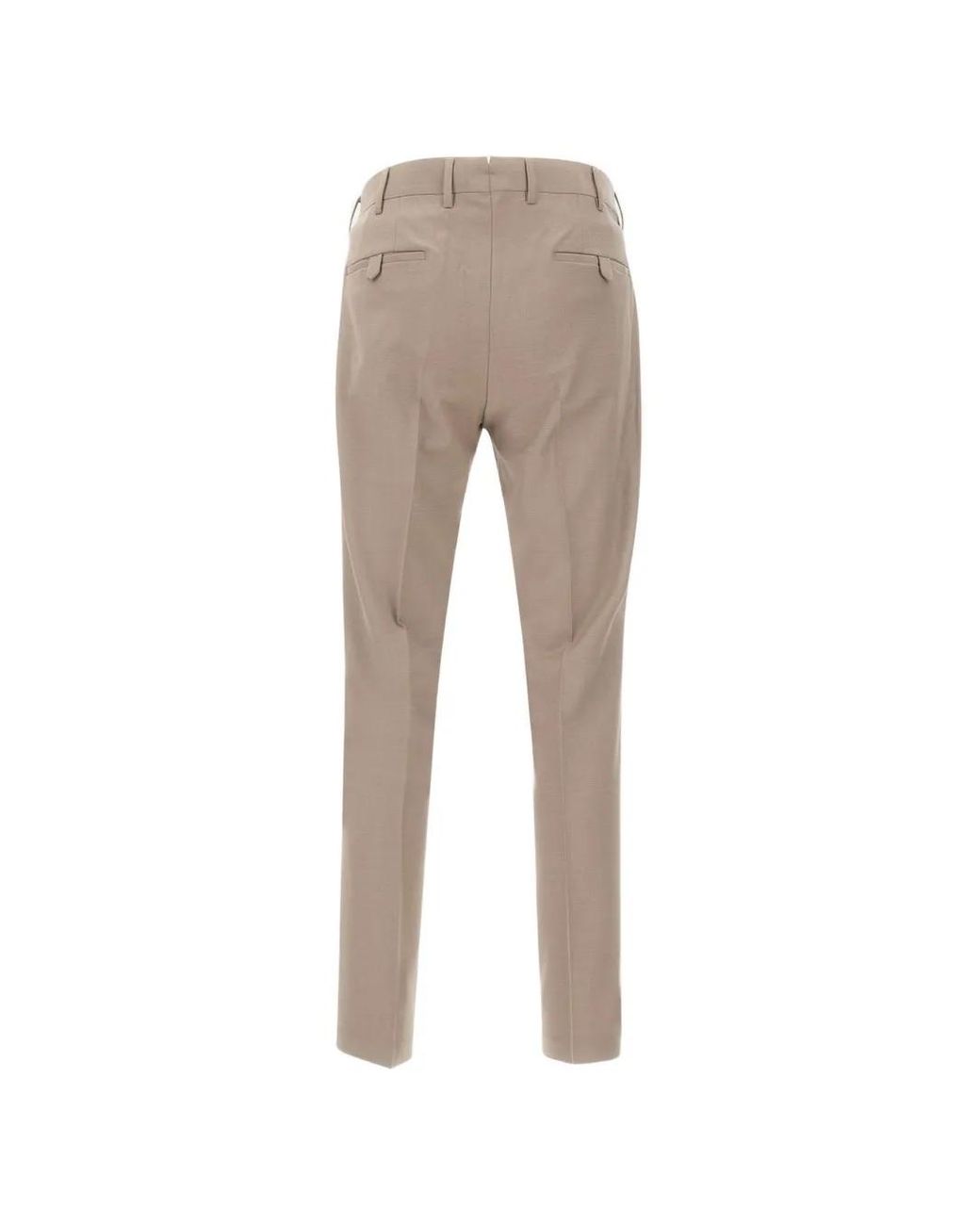 Devore Gray Pleated-Details Trousers for men