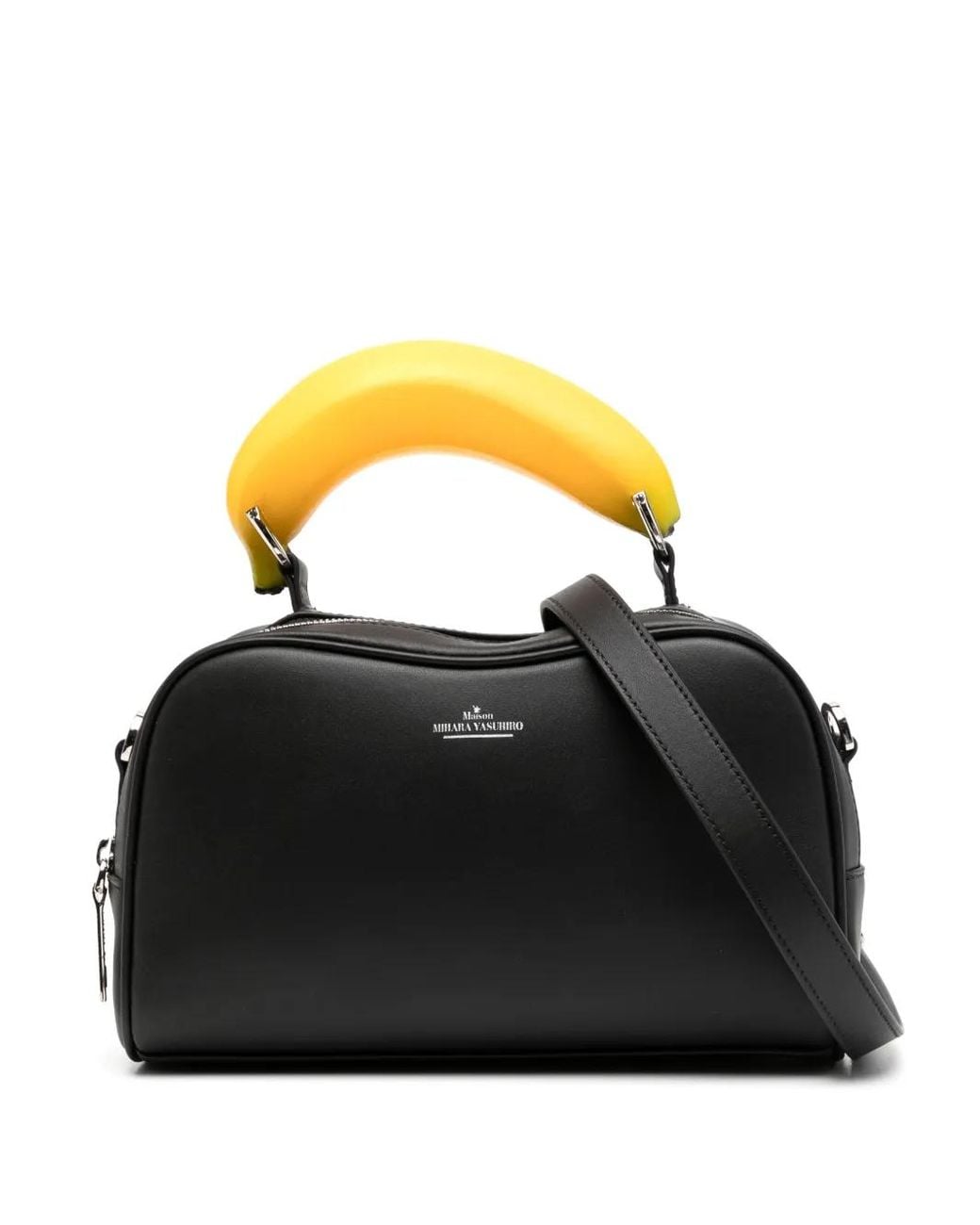 Maison Mihara Yasuhiro Banana Handhole Shoulder Bag in Black for