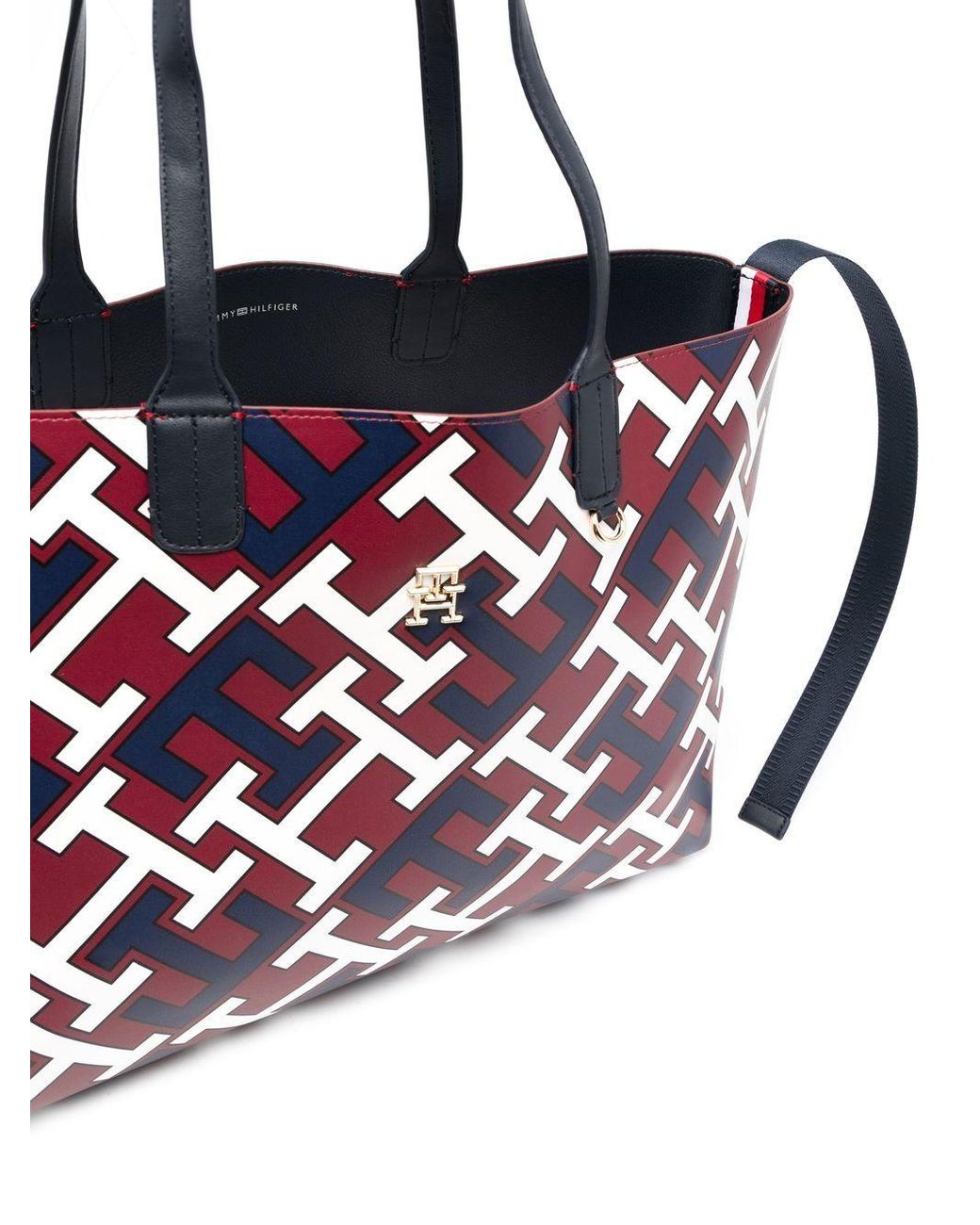 Tommy Hilfiger Iconic Monogram-pattern Tote-bag in Blue | Lyst