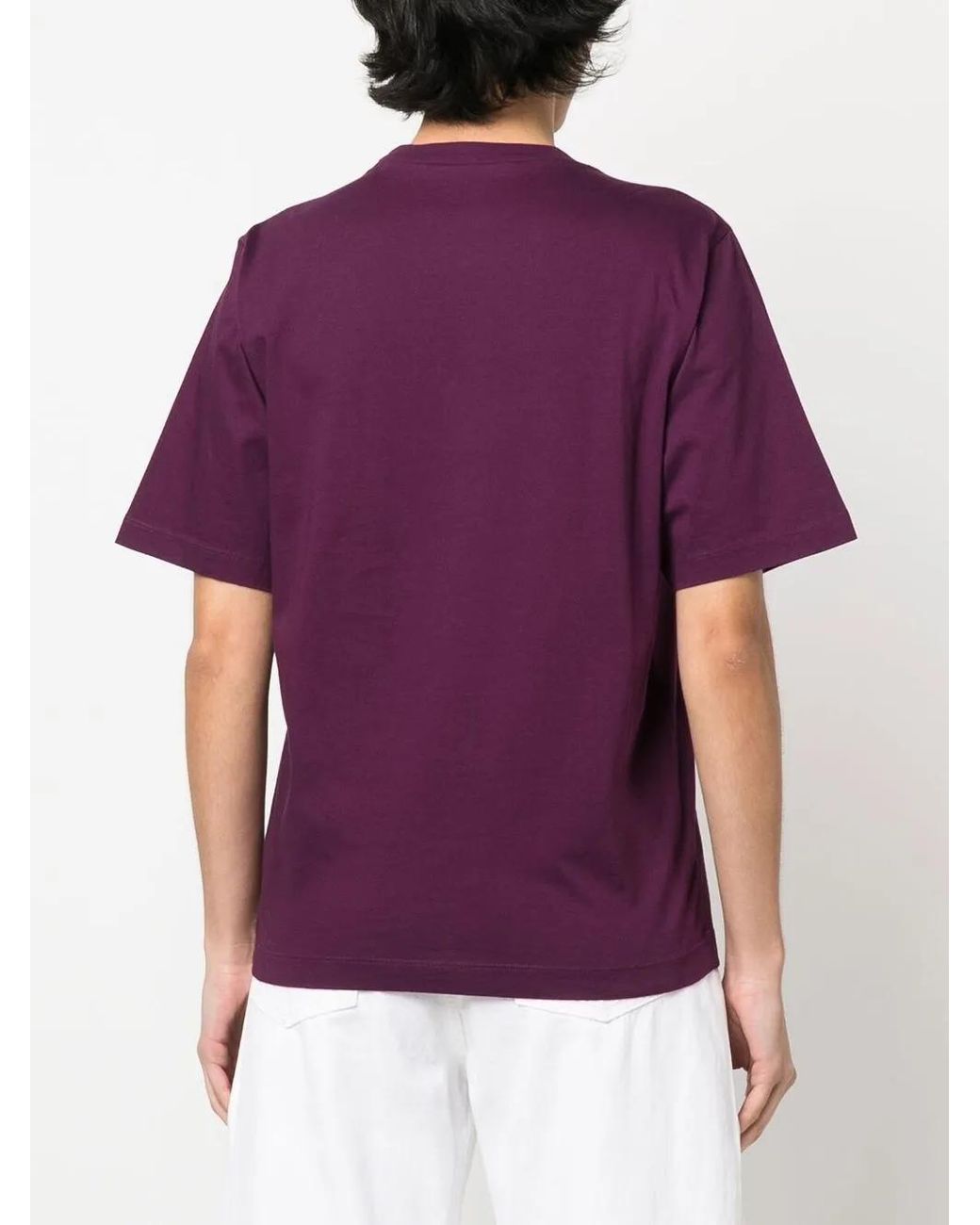 DSquared² Purple D2 Reverse Logo-Print T-Shirt