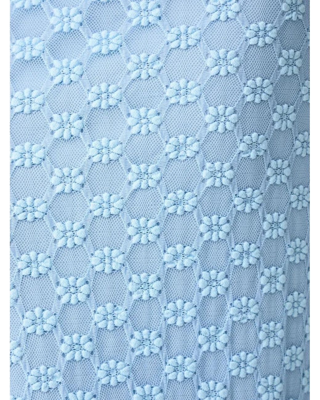 Bardot Blue Mariko Floral-Lace Halterneck Maxi Dress