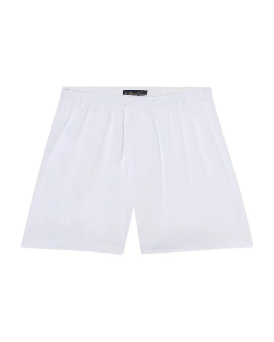 Brooks Brothers White Cotton Boxer Shorts for men