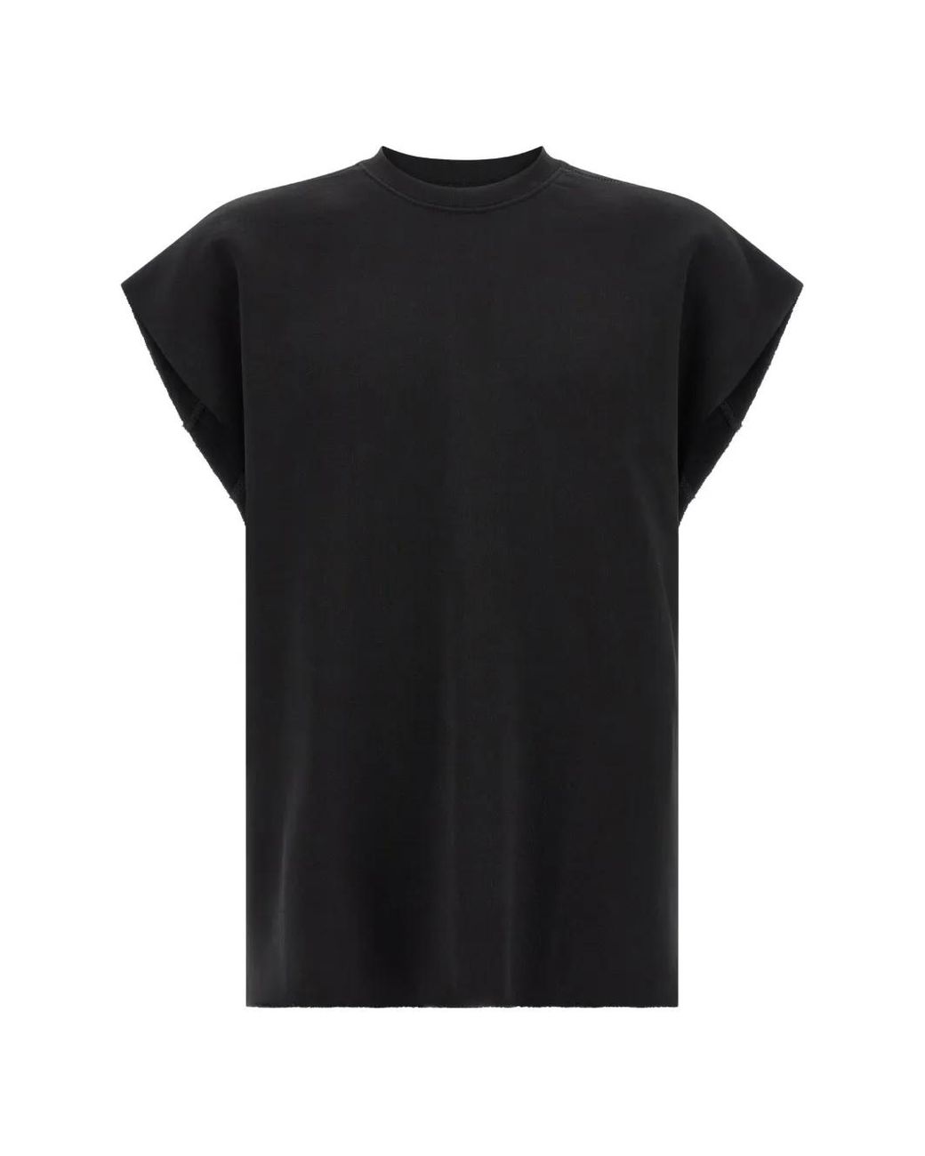 Thom Krom Black Sweat En Coton À Manches Courtes for men