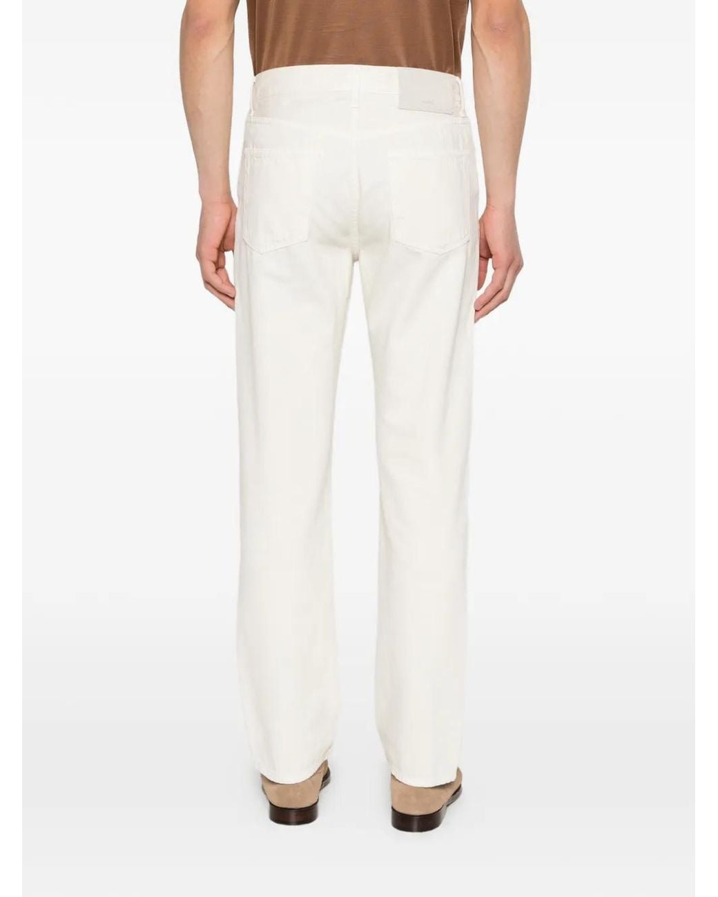 Jacob Cohen White Button-Fastening Jeans for men