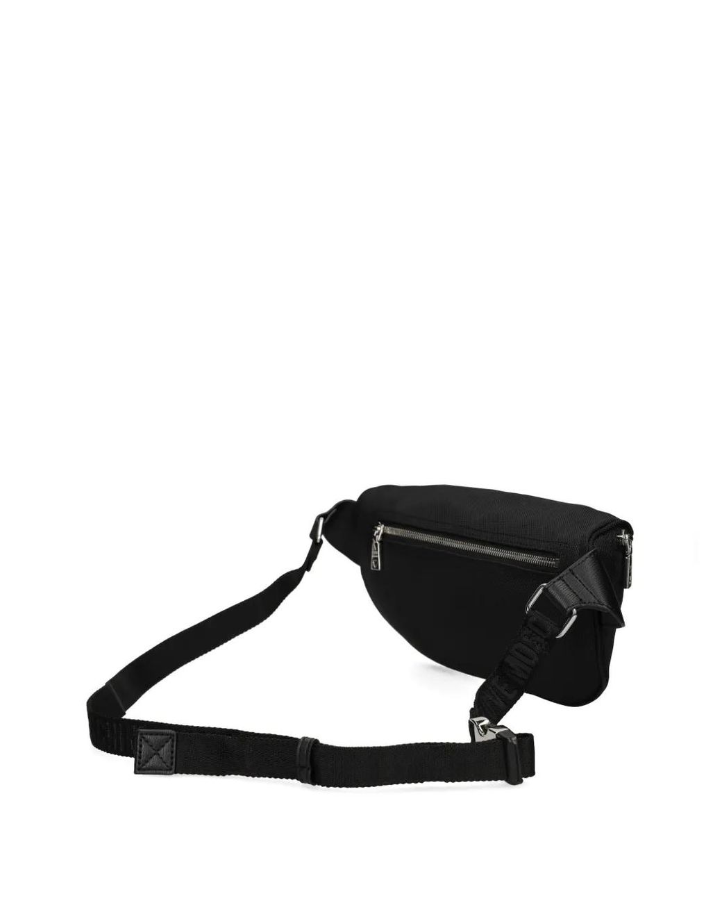 Love Moschino Black Logo-Plaque Belt Bag