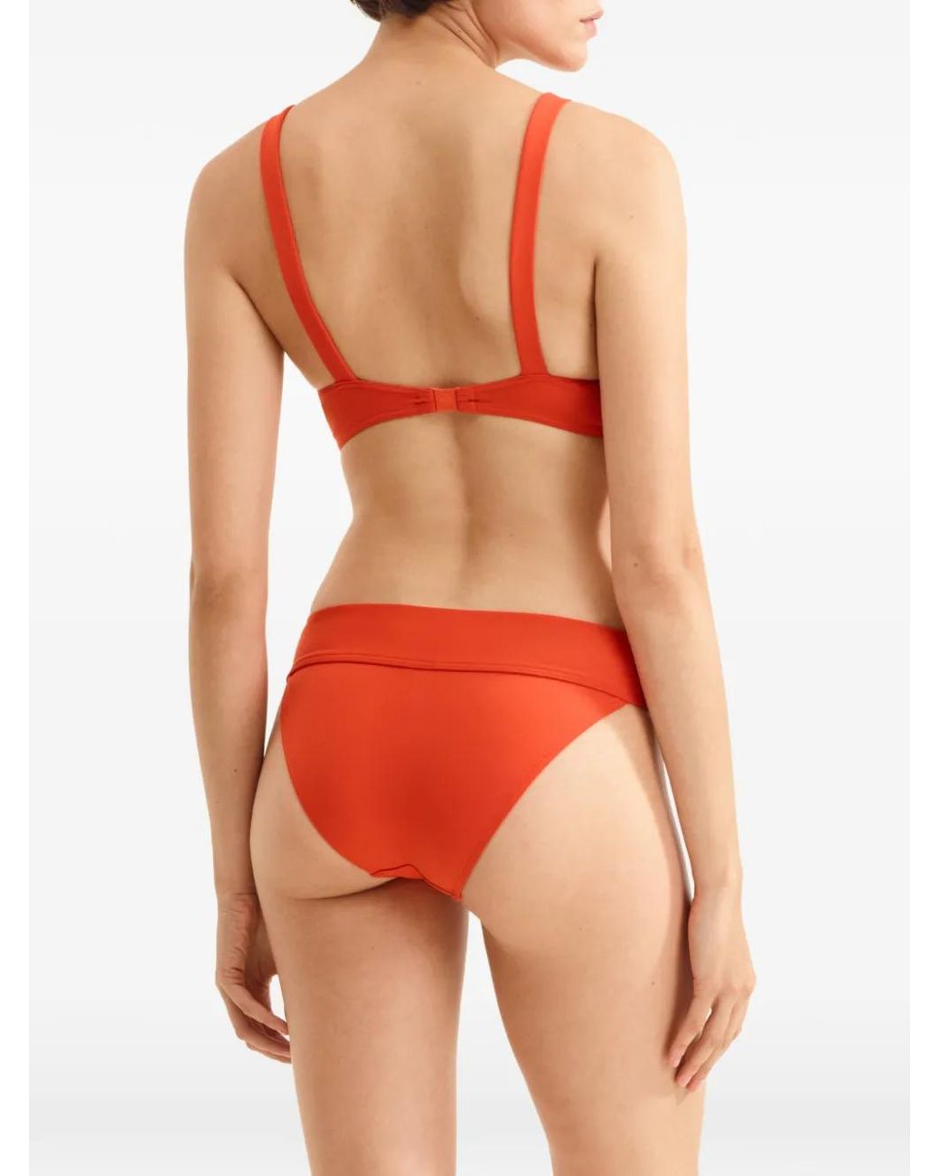 Eres Red V-Neck Bikini Top