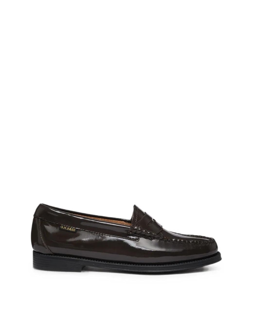G.H.BASS Black Easy Weejuns Patent Leather Loafers