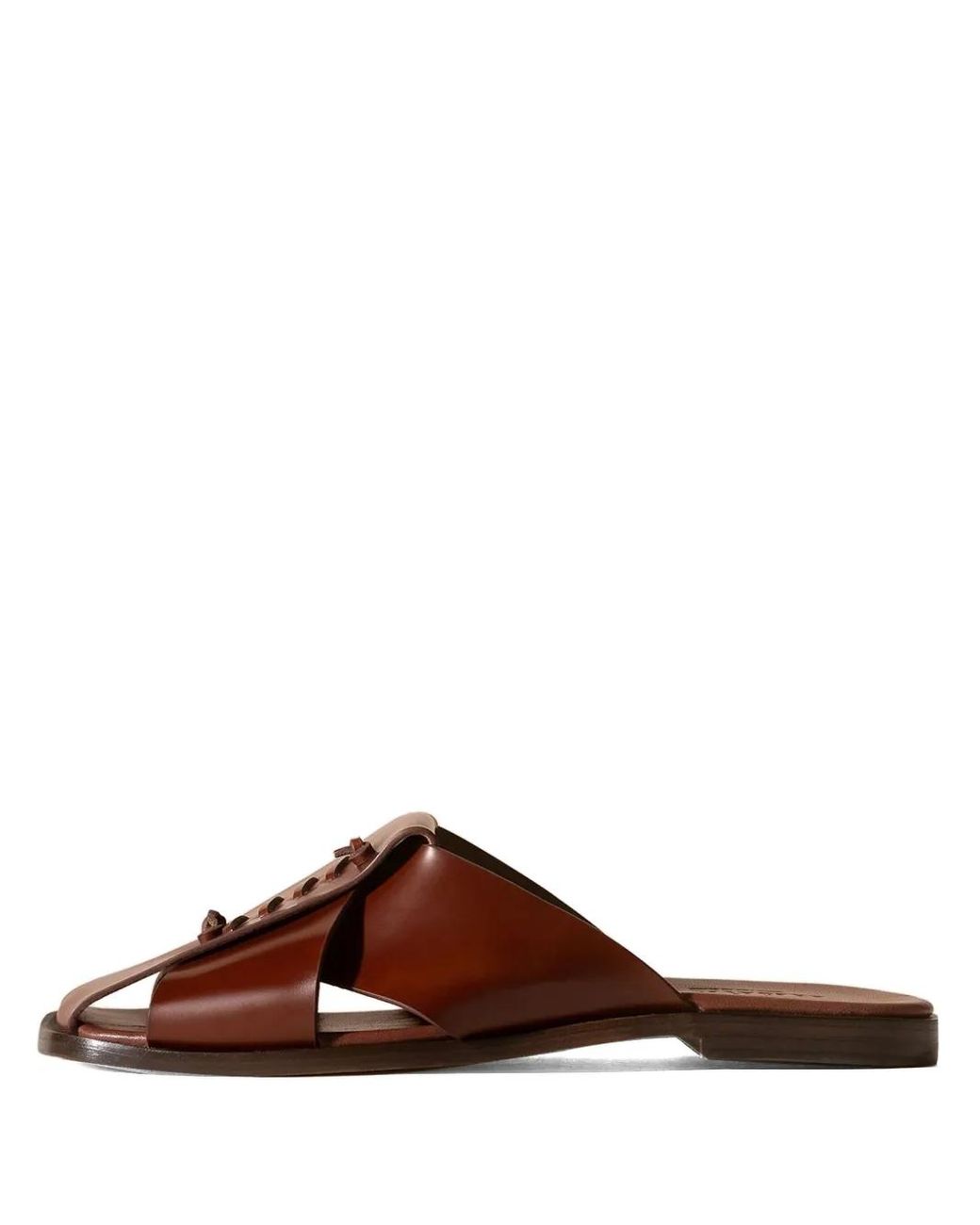Hereu Brown Corema Leather Mules