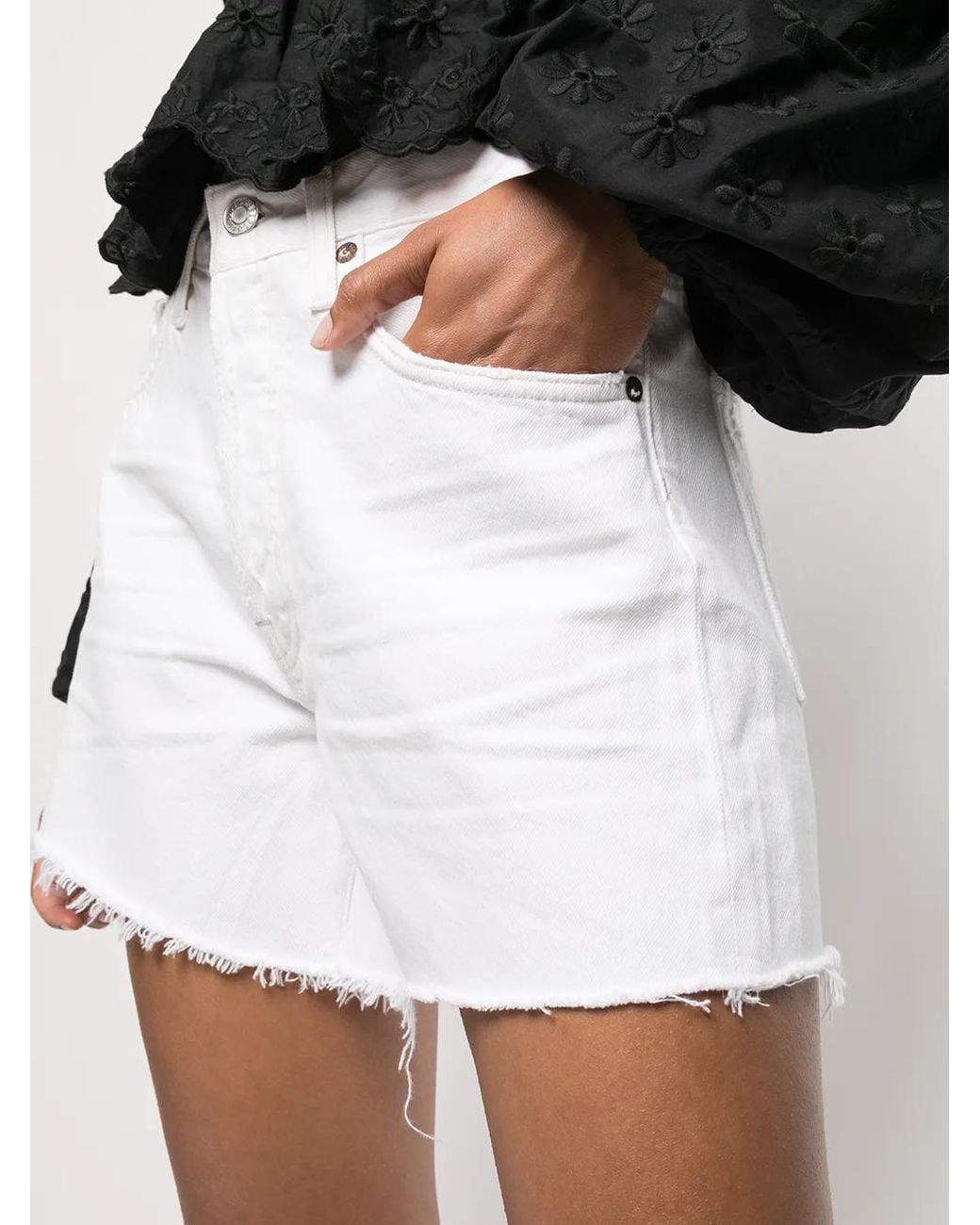 Agolde White Shorts