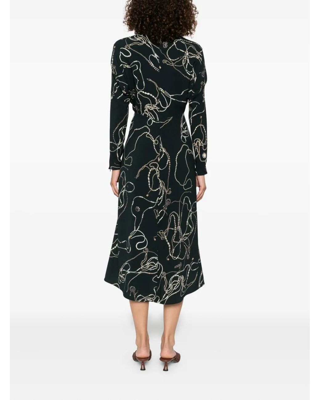 Victoria Beckham Black Long-Sleeve Dress