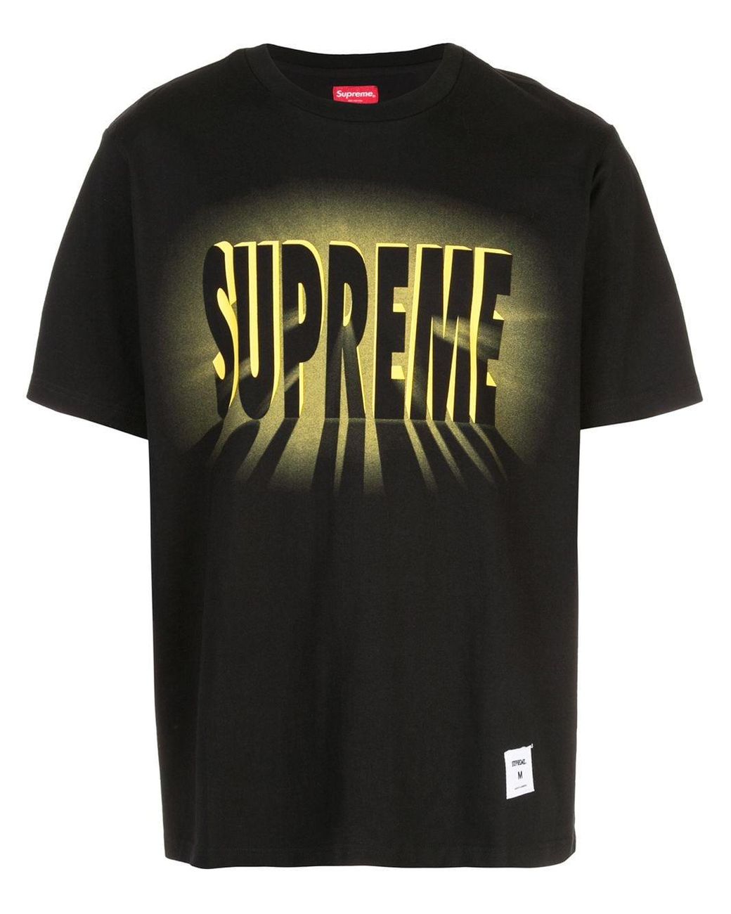Supreme Cotton Logo T-shirt in Black for Men - Lyst