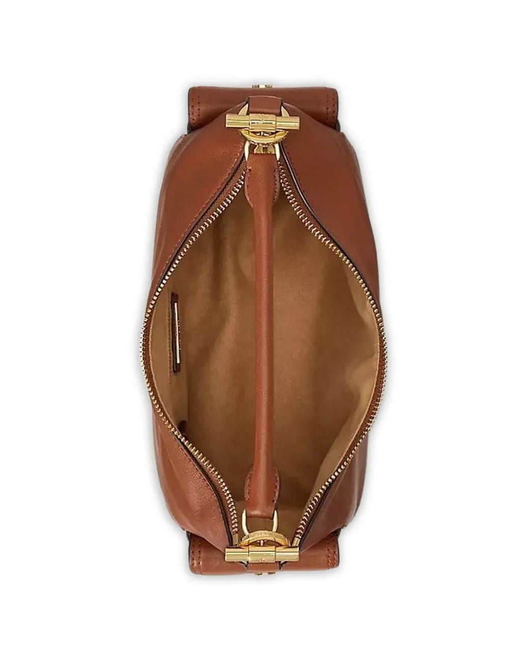 Ralph Lauren Brown Small Blaike Leather Shoulder Bag