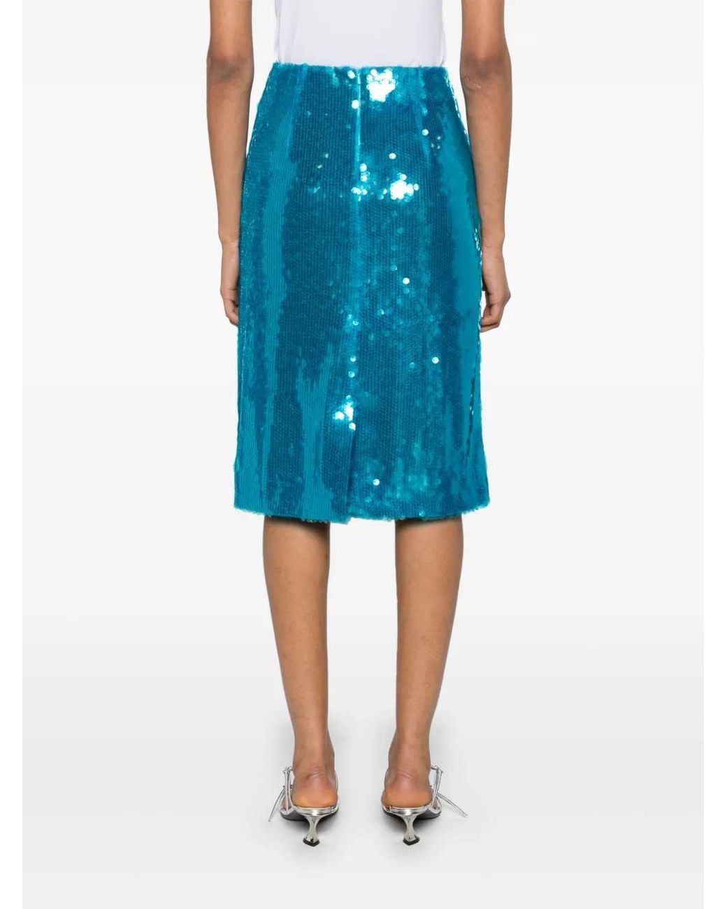 16Arlington Blue Quattro Sequinned Skirt