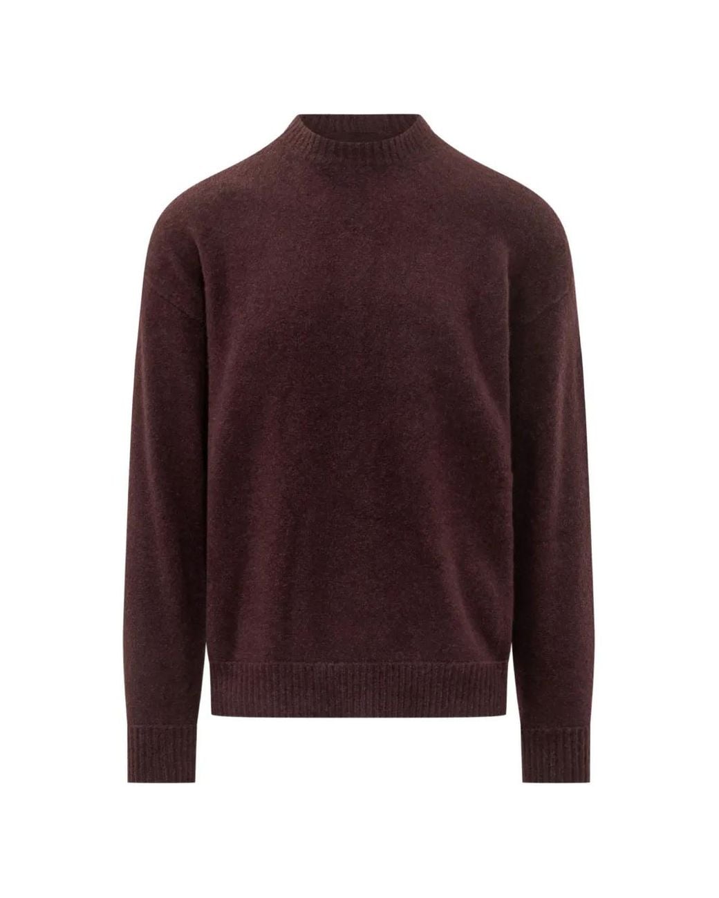Laneus Red Crew-Neck Drop-Shoulder Sweater for men