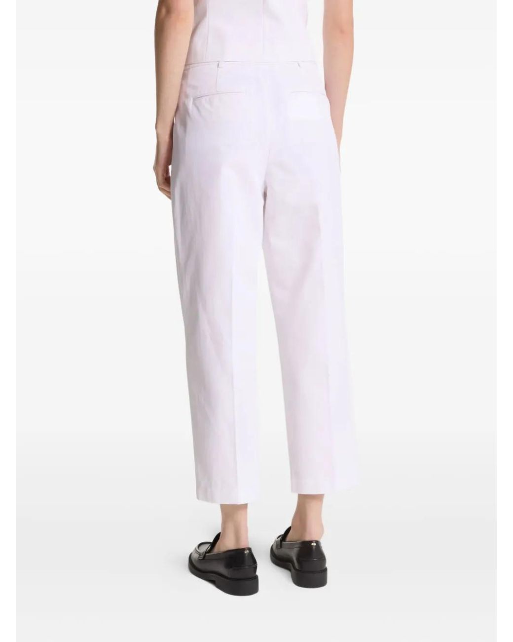 MICHAEL Michael Kors White Button Trousers