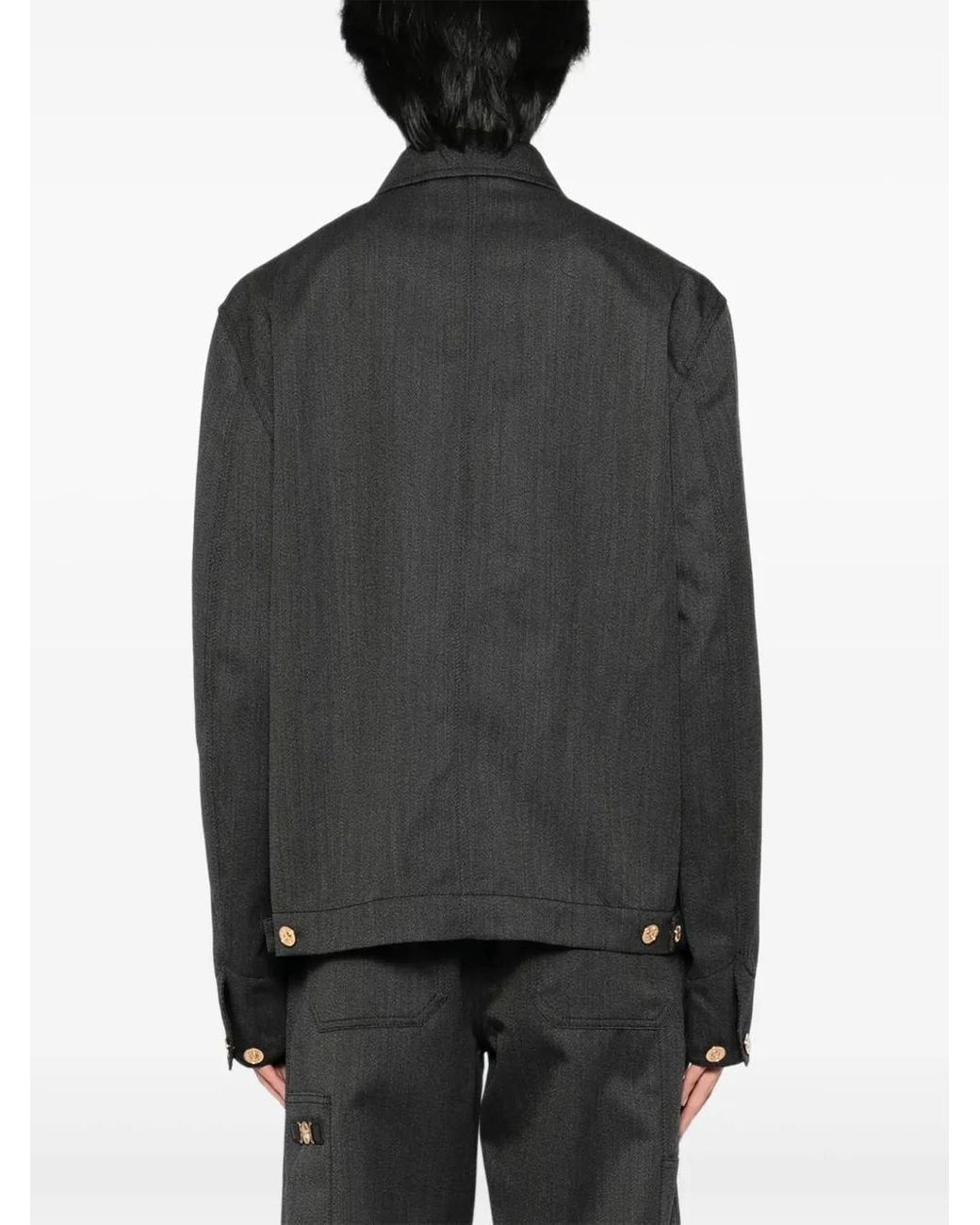 Versace Light Jackets in het Black voor heren