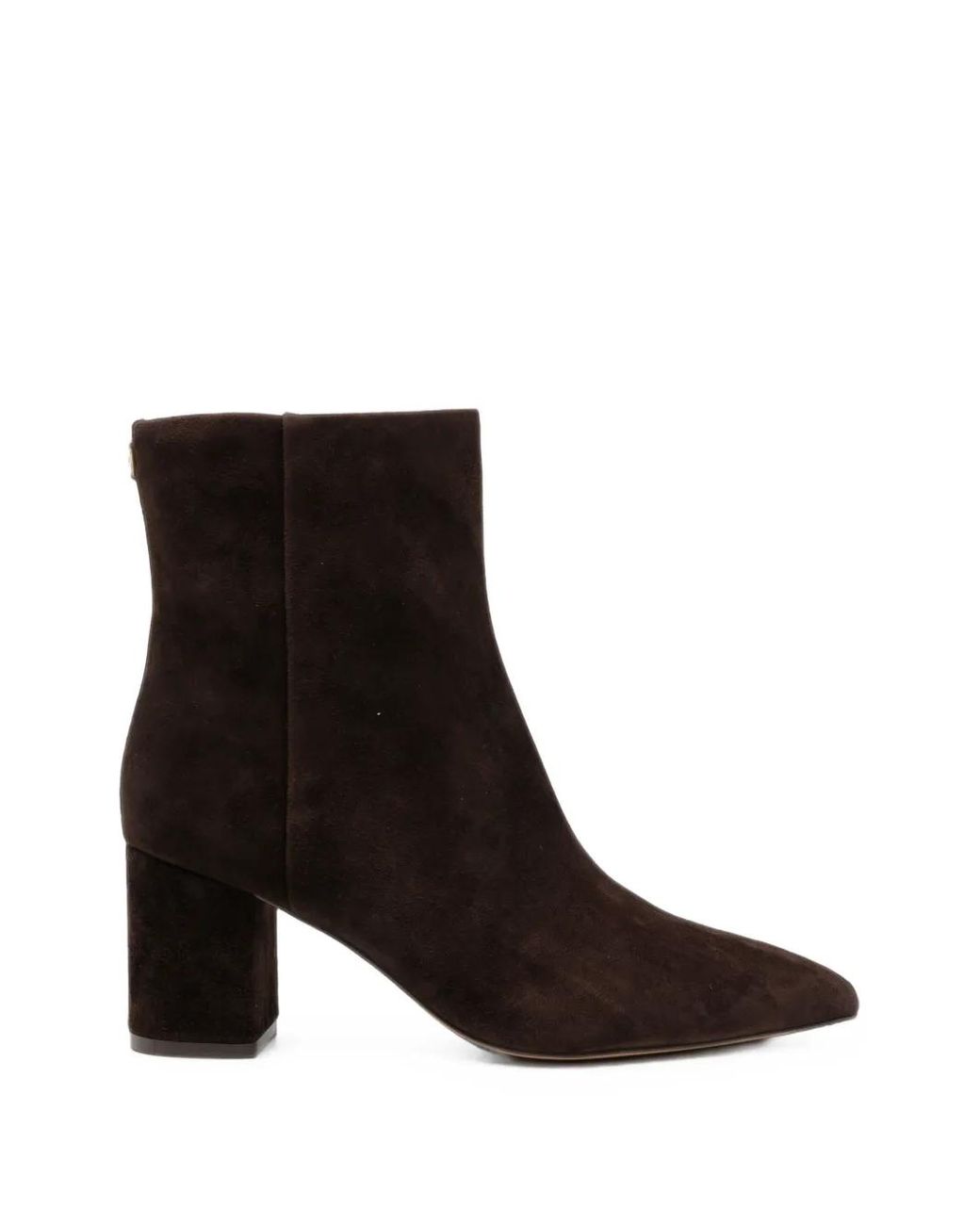 Twinset Black Suede Pointed-Toe Ankle Boots