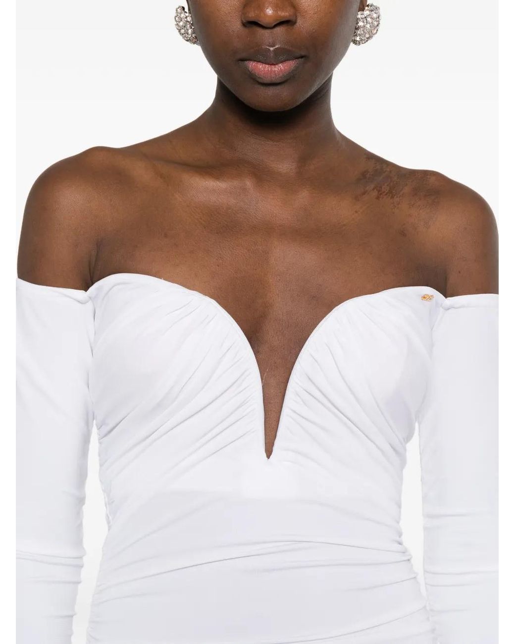 Elisabetta Franchi White Carpet Dress