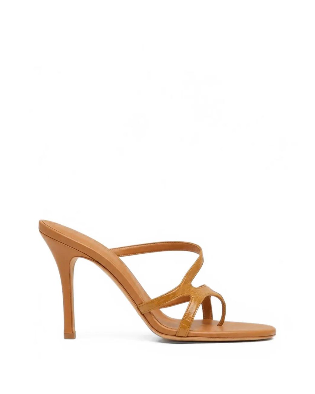 Christopher Esber Natural Calathea Leather Heeled Sandals