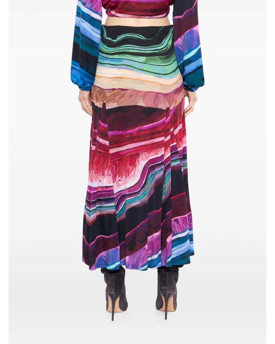 Farm Rio White Precious Gems Maxi Skirt