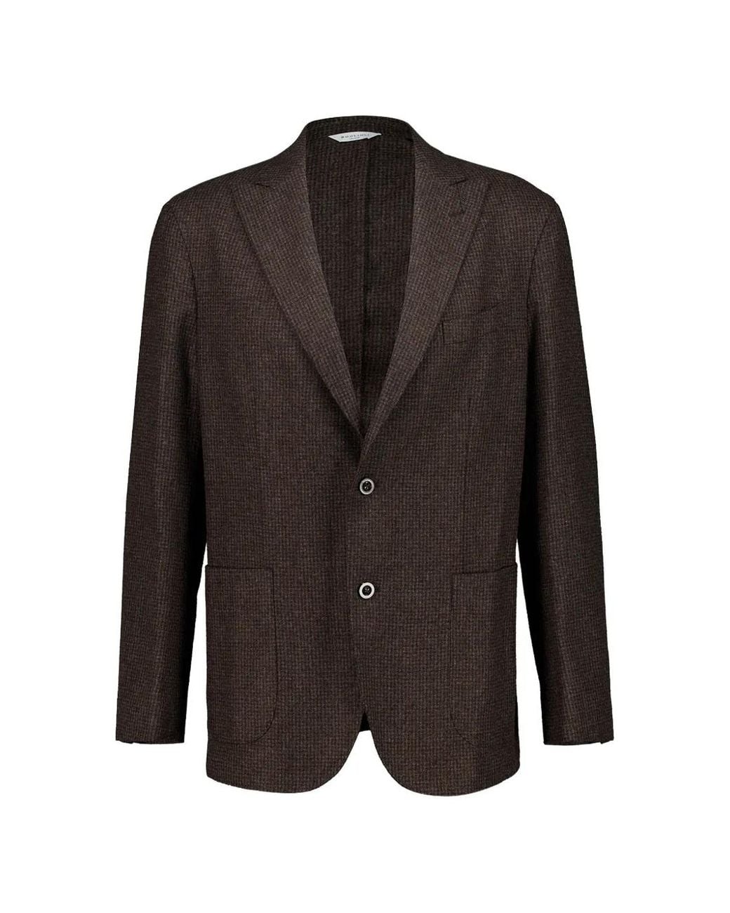Boglioli Black Blazer À Simple Boutonnage for men