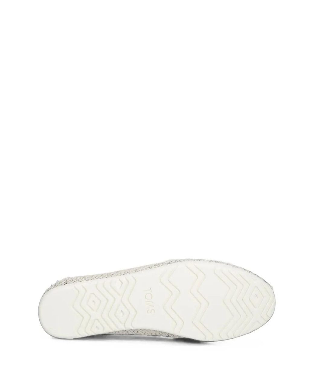 TOMS White Alpargata Square-Toe Ballet Flats