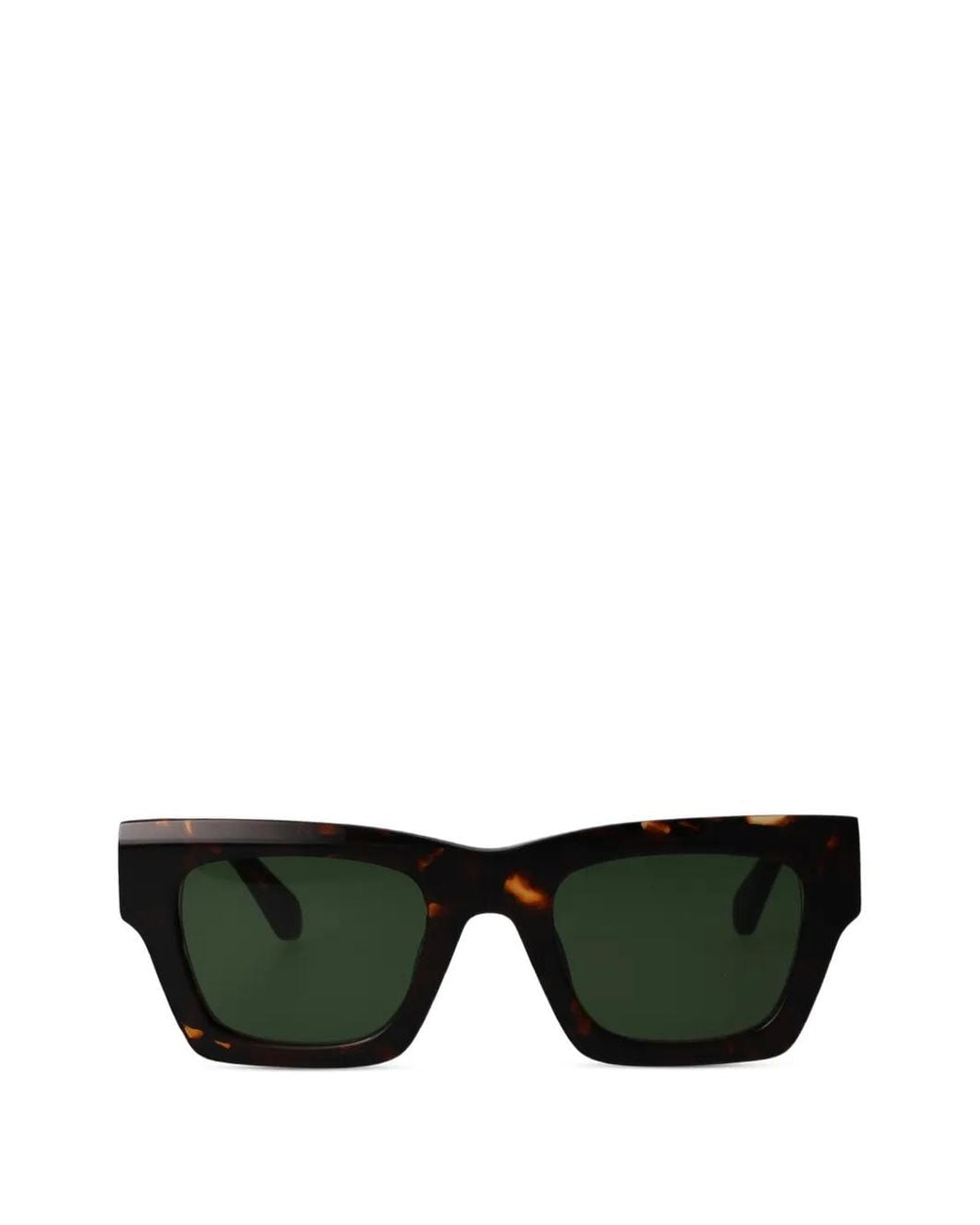 Off-White c/o Virgil Abloh Black Davie Tortoiseshell-Effect Sunglasses for men