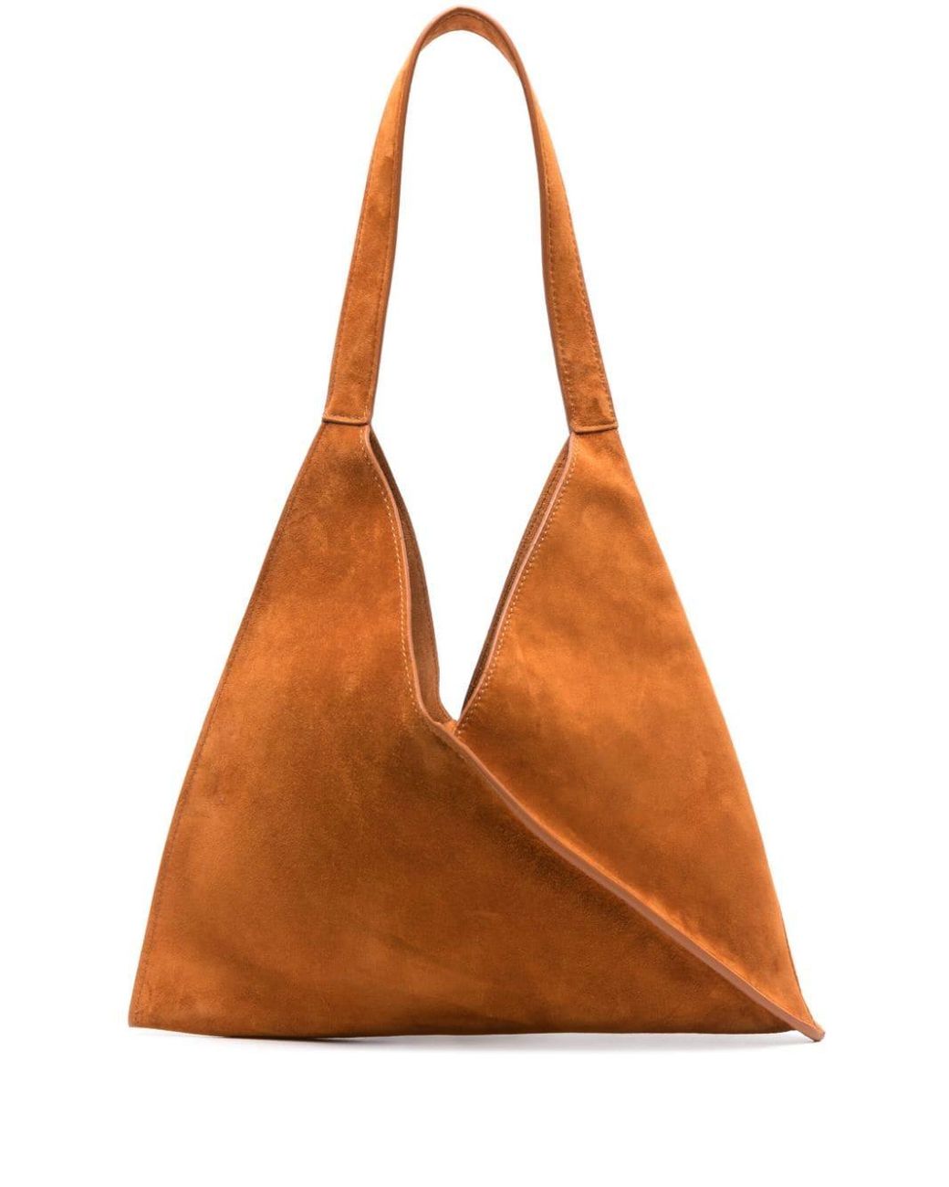 「KHAITE」SARA スエード スモールトートバッグ khaite-designer-brown-Bolso-