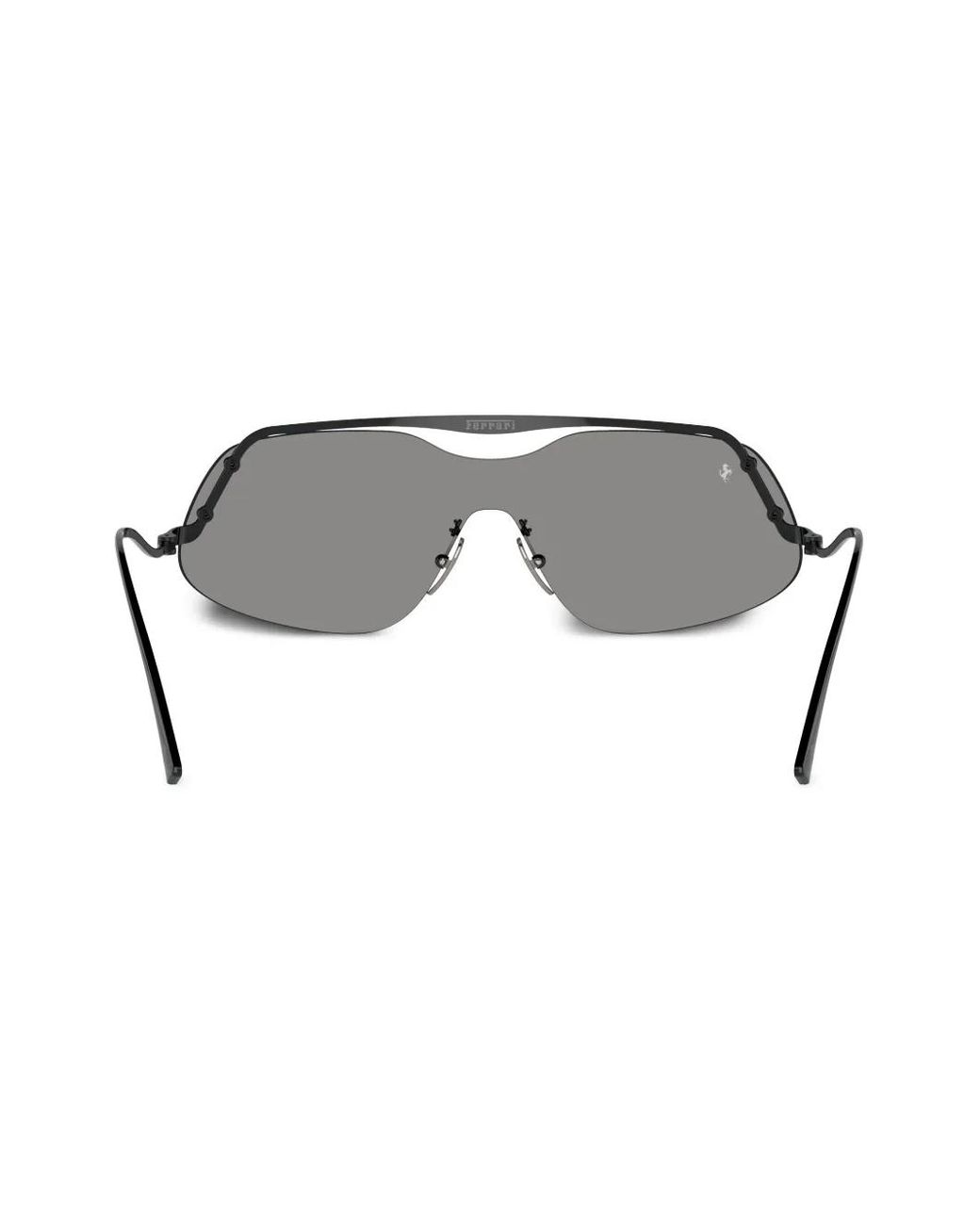 Ferrari Gray Oversized Frame Sunglasses