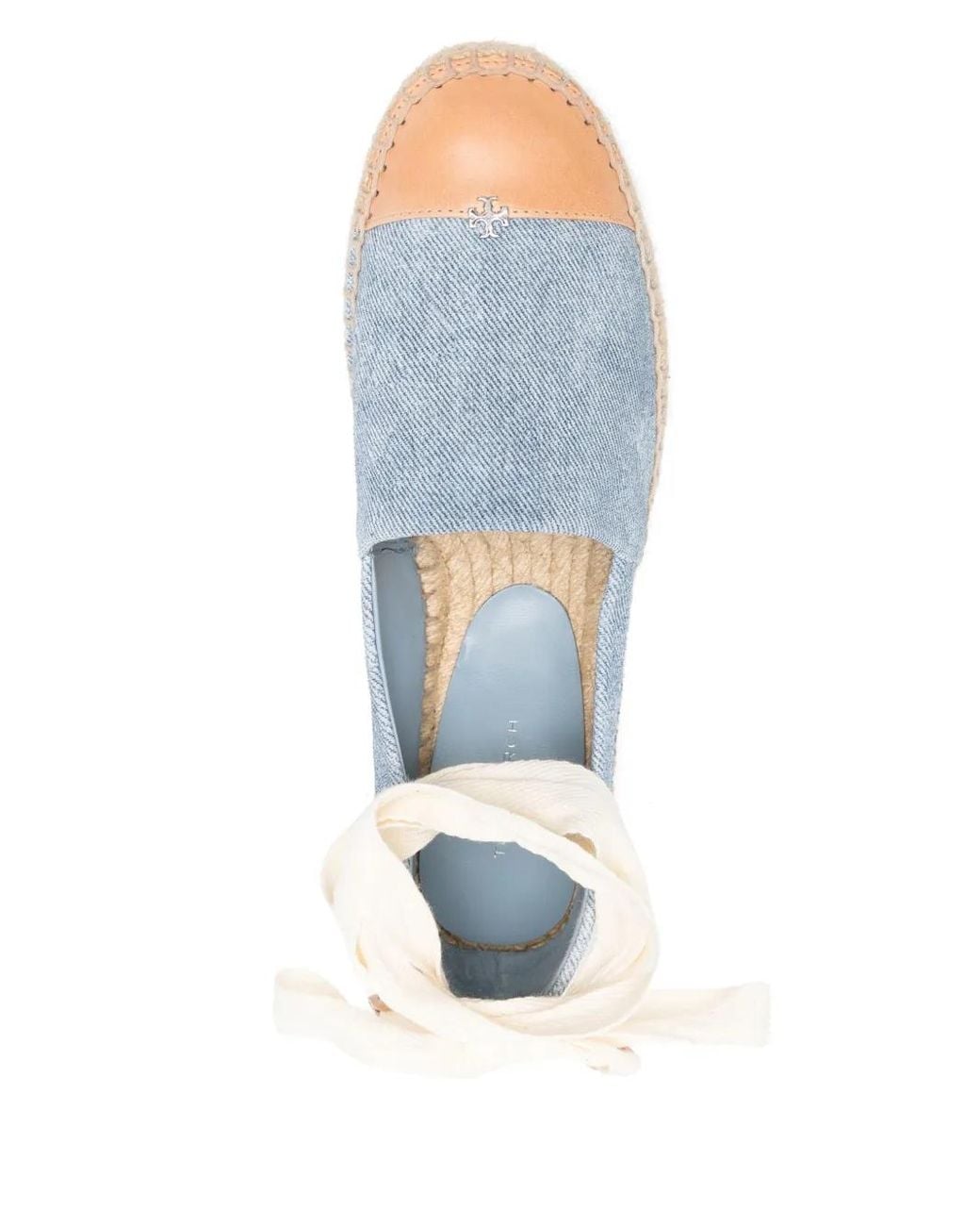 Alpargatas Con Puntera En Contraste Tory Burch de color Blue