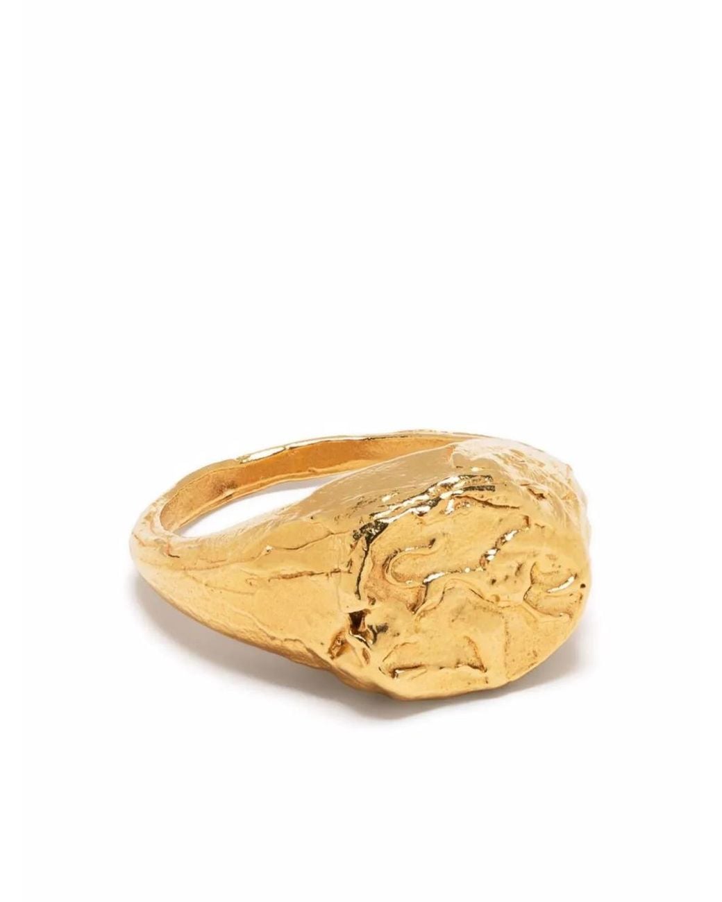 Alighieri Metallic Leo Signet Ring