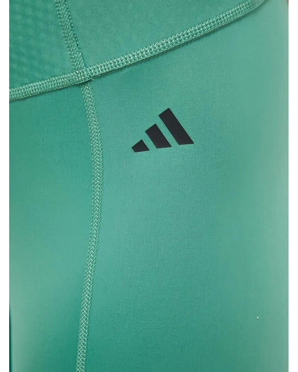 Adidas Green Logo-Detail Leggings