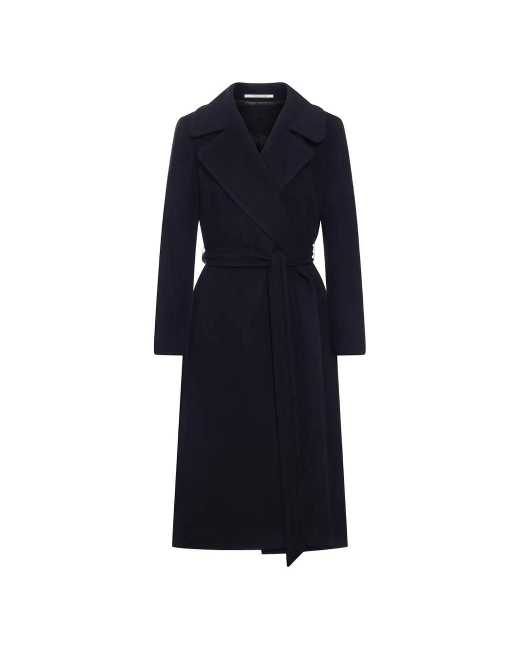 Tagliatore Blue Molly Belted Coat
