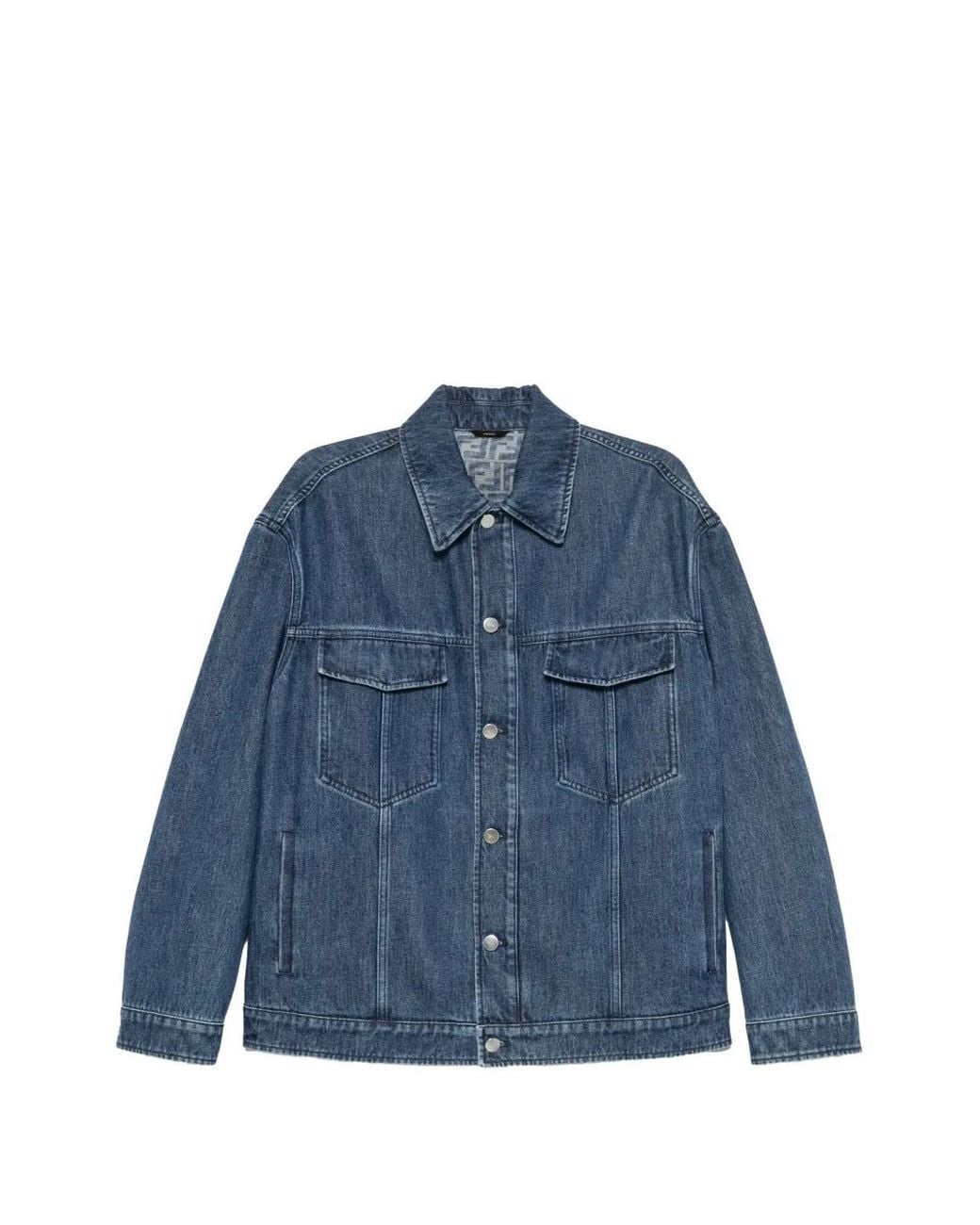 Fendi Blue Jeans Jacket for men