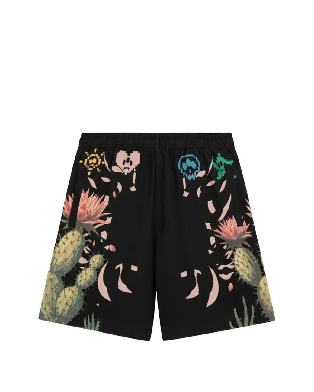 Barrow Black Short De Bain À Imprimé Graphique for men
