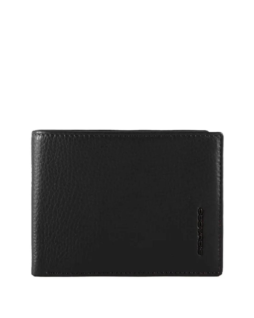 Piquadro Black Bi-Fold Wallet