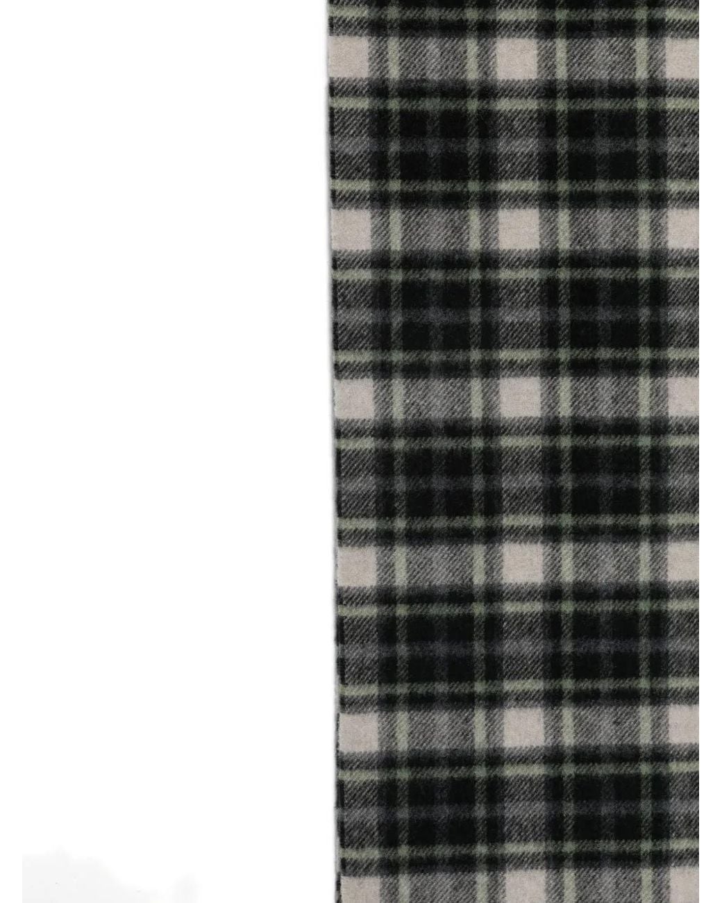 Marc O' Polo Check-Pattern Fringed-Edge Scarf in Black for Men | Lyst