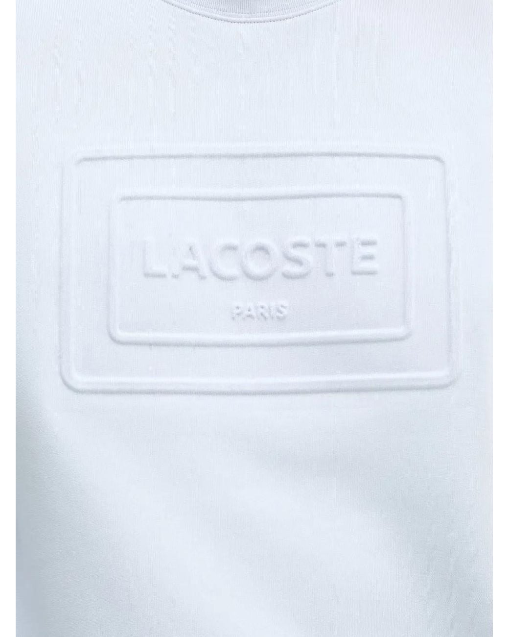 Lacoste Blue Embossed Fleece Sweatshirt
