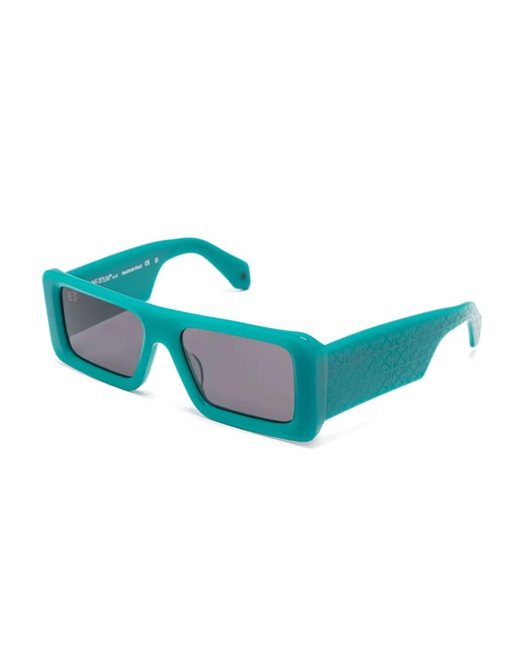 Off-White c/o Virgil Abloh Blue Rectangle-Frame Sunglasses